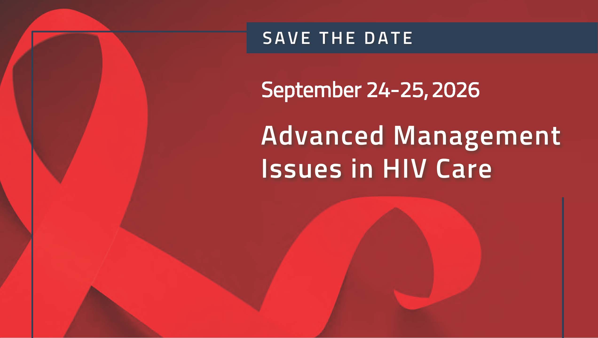 Advanced Management Issues in HIV Care Banner